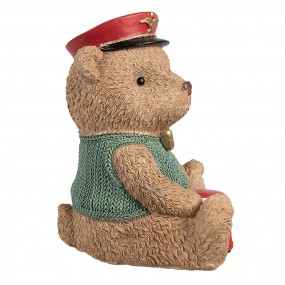 26PR4277 Money Box Bear 15x13x19 cm Brown Plastic