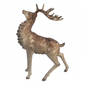 26PR4294 Decorative Figurine Deer 42 cm Brown Plastic