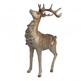 26PR4294 Decorative Figurine Deer 42 cm Brown Plastic