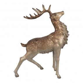 26PR4294 Decorative Figurine Deer 42 cm Brown Plastic