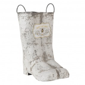 26Y4253 Plant Holder Boots 18x24x31/35 cm Grey Metal Planter