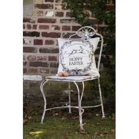 26Y5621 Garden Chair 47x47x91 cm White Brown Iron