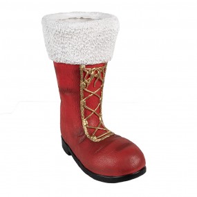 26MG0048 Christmas Decoration Figurine Boots 32x19x36 cm Red Ceramic material