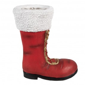 26MG0048 Christmas Decoration Figurine Boots 32x19x36 cm Red Ceramic material