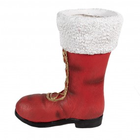 26MG0048 Christmas Decoration Figurine Boots 32x19x36 cm Red Ceramic material