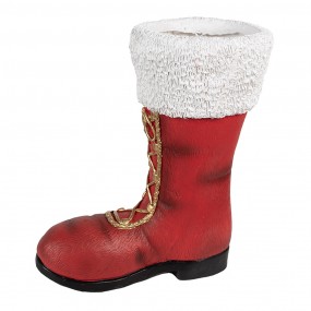 26MG0048 Christmas Decoration Figurine Boots 32x19x36 cm Red Ceramic material