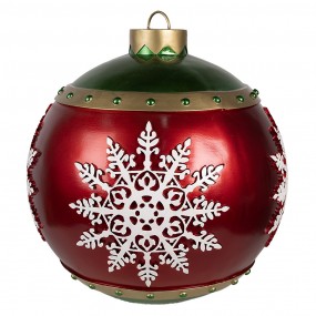 26PR4249 Décoration de Noël Sapin de Noël Ø 39x44 cm Rouge Plastique