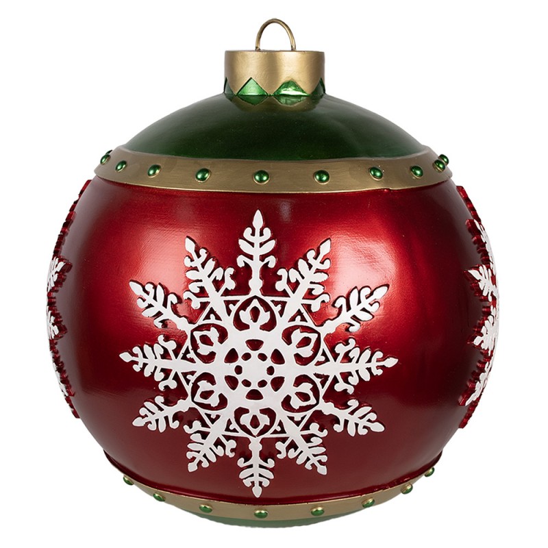 6PR4249 Décoration de Noël Sapin de Noël Ø 39x44 cm Rouge Plastique