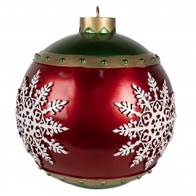 26PR4249 Décoration de Noël Sapin de Noël Ø 39x44 cm Rouge Plastique