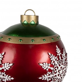 26PR4249 Large Christmas Ball Christmas Decoration Ø 39x44 cm Red Plastic