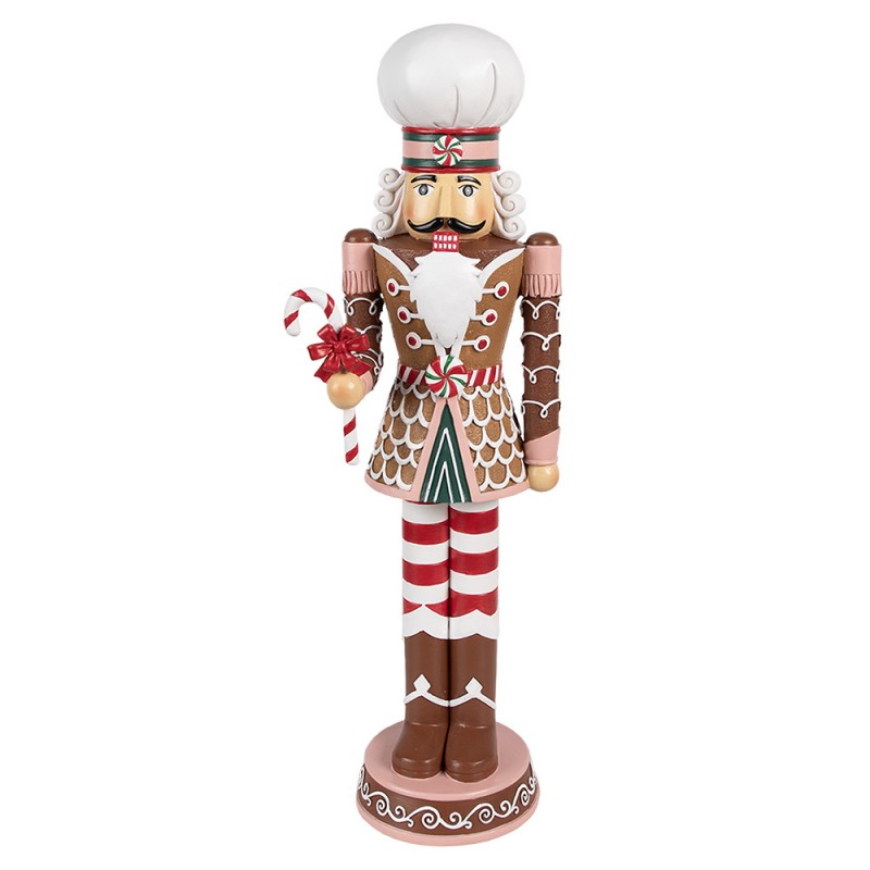 6PR4256 Decorative Figurine Nutcracker 15x12x46 cm Brown Plastic Christmas Decoration