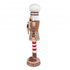 26PR4256 Decorative Figurine Nutcracker 15x12x46 cm Brown Plastic Christmas Decoration