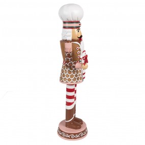 26PR4256 Decorative Figurine Nutcracker 15x12x46 cm Brown Plastic Christmas Decoration