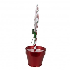 26Y5626 Christmas Decoration Lollipop 12x9x26 cm Red Metal