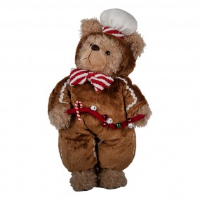 265622 Christmas Decoration Figurine Bear 43 cm Brown Plastic