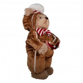 265622 Christmas Decoration Figurine Bear 43 cm Brown Plastic