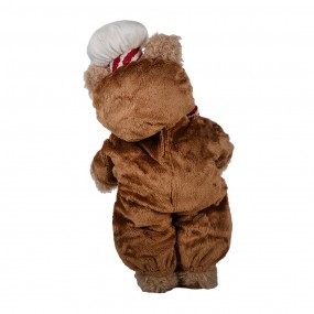 265622 Christmas Decoration Figurine Bear 43 cm Brown Plastic