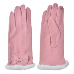 2JZGL0089P Gants d'hiver 9x23 cm Rose Polyester