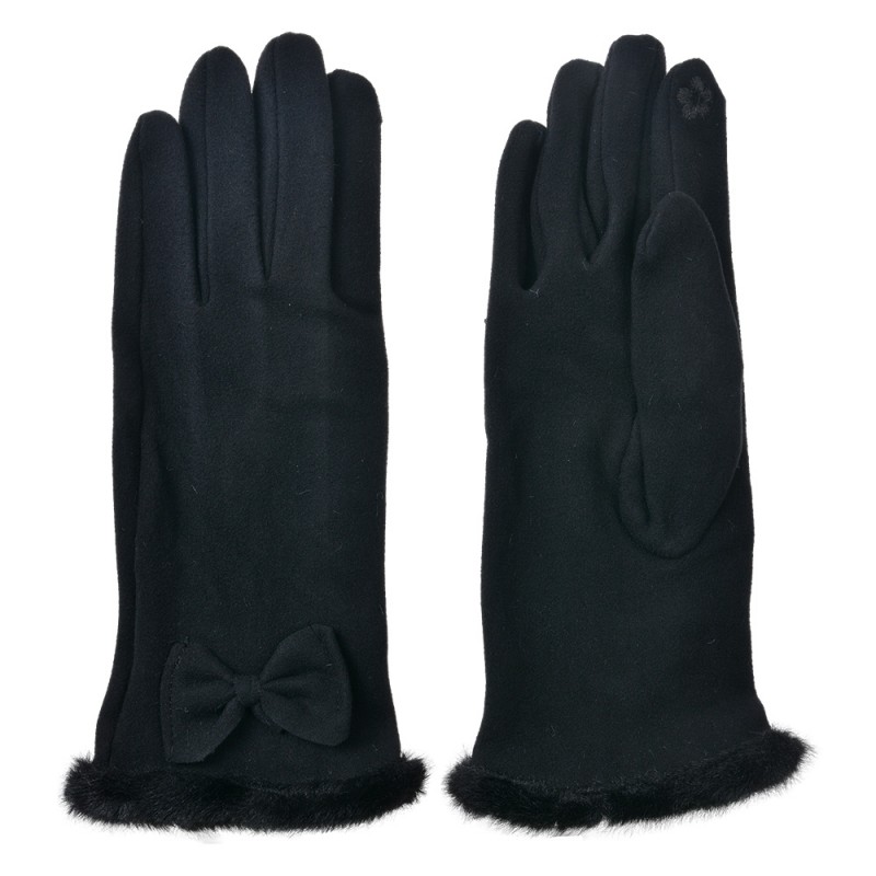 JZGL0089Z Gants d'hiver 9x23 cm Noir Polyester