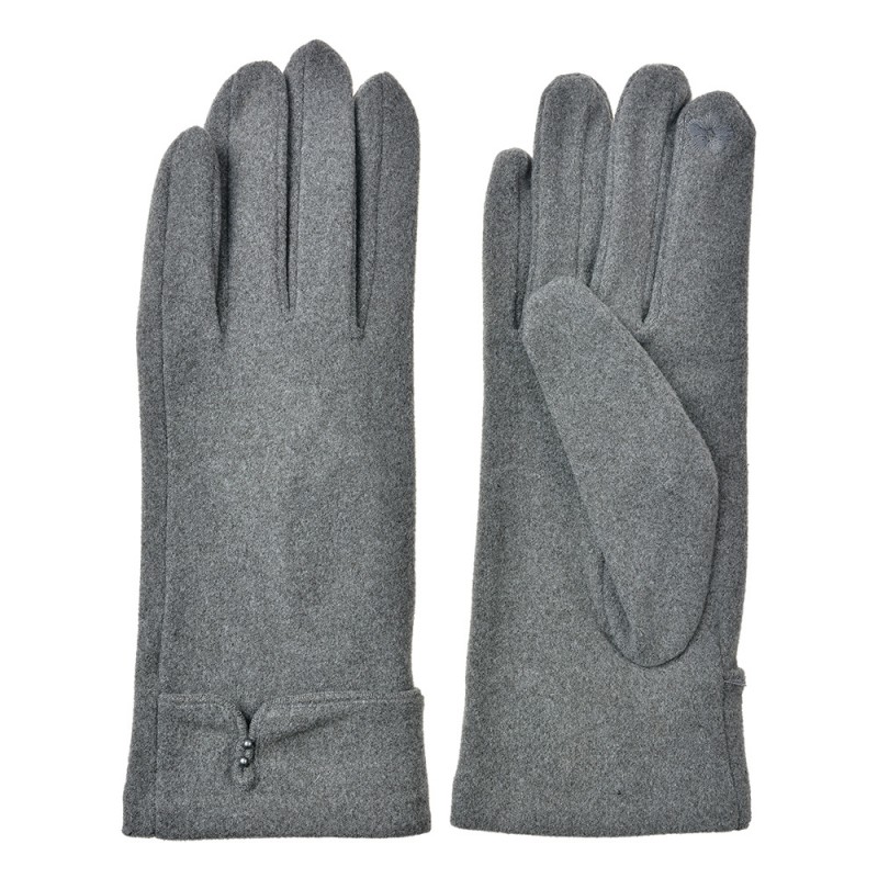 JZGL0092G Gants d'hiver 9x23 cm Gris Polyester