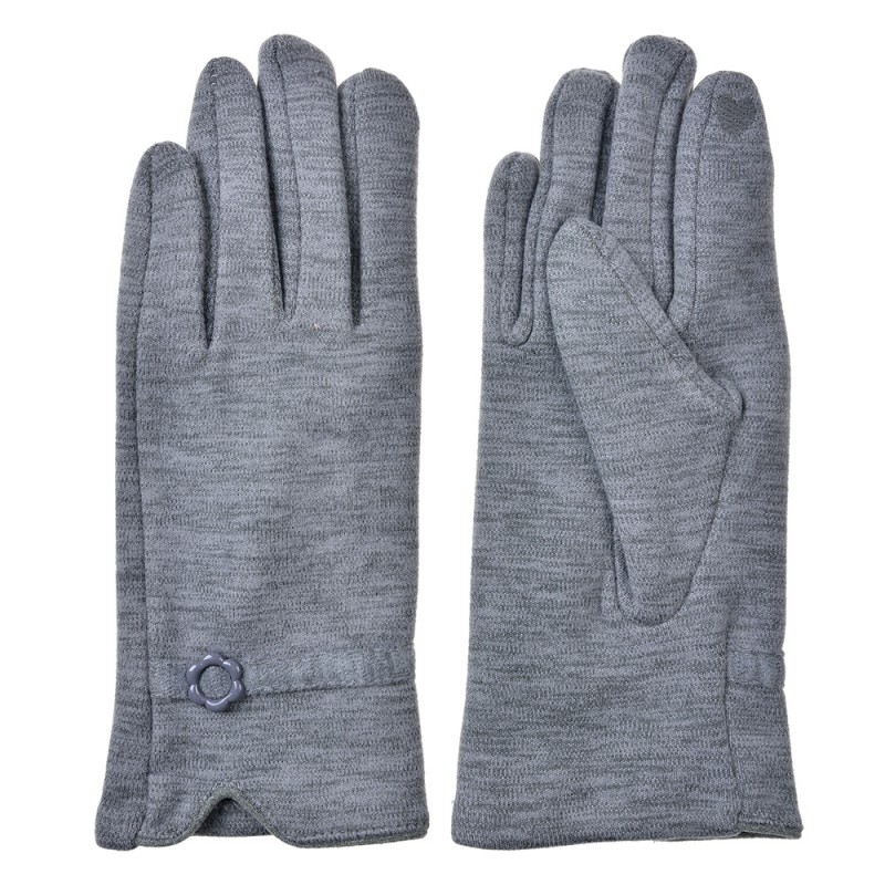 JZGL0094G Gants d'hiver 9x23 cm Gris Polyester