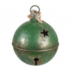 26Y5671 Christmas Bauble Ø 41x51 cm Green Metal Christmas Decoration