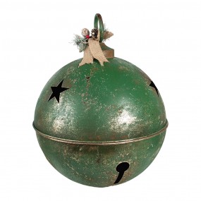 26Y5671 Christmas Bauble Ø 41x51 cm Green Metal Christmas Decoration