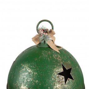 26Y5671 Christmas Bauble Ø 41x51 cm Green Metal Christmas Decoration