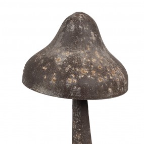 26Y5680 Décoration Champignon Ø 14x27 cm Marron Métal