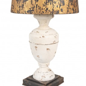 26LMC0090 Lampada da tavolo Ø 36x65 cm Beige Nero Legno Metallo Lampada da scrivania