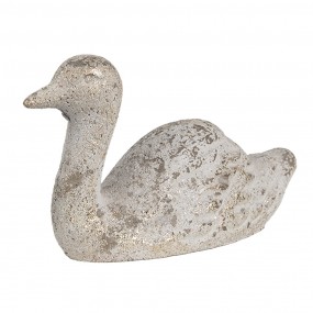 26TE0547 Decorative Figurine Duck 15x5x9 cm White Stone