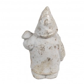 26TE0551 Decorative Figurine Gnome 9x8x15 cm White Stone