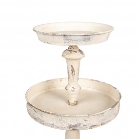 26Y5654 3-Tiered Stand Ø 40x75 cm Beige Metal