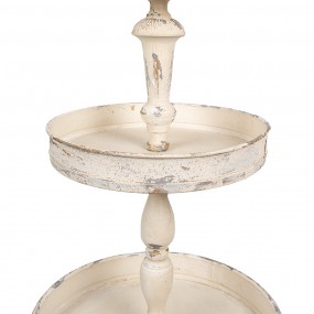 26Y5654 3-Tiered Stand Ø 40x75 cm Beige Metal