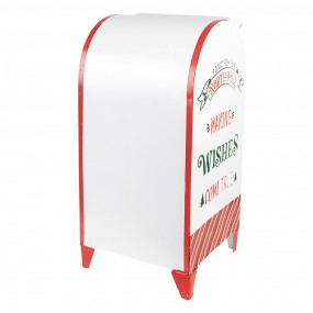 26Y5676 Mailbox 20x20x41 cm White Metal Christmas Decoration