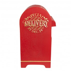 26Y5678 Mailbox 24x20x36 cm Red Metal Christmas Decoration