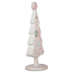 26PR4219 Décoration de Noël Sapin de Noël 25 cm Rose Plastique