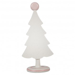 26PR4219 Décoration de Noël Sapin de Noël 25 cm Rose Plastique