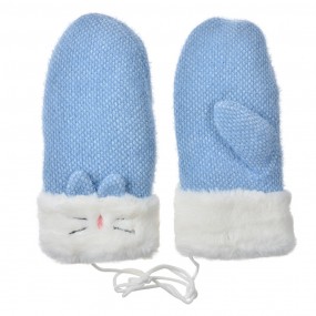 2JZGL0103 Children's Gloves 10x23 cm Blue Polyester