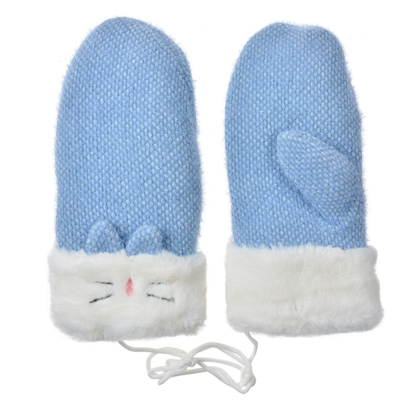 JZGL0103 Gants pour enfants 10x23 cm Bleu Polyester