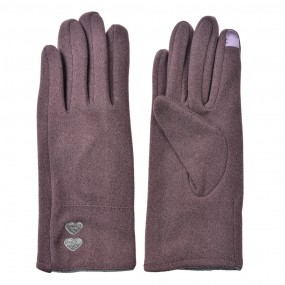 2JZGL0104 Gants d'hiver 9x23 cm Violet Polyester