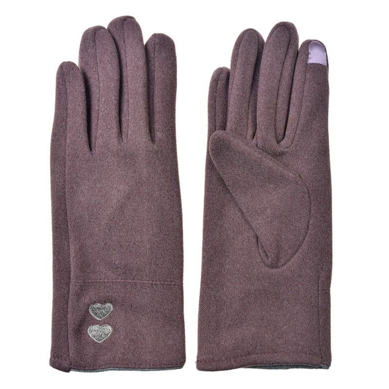 JZGL0104 Gants d'hiver 9x23 cm Violet Polyester