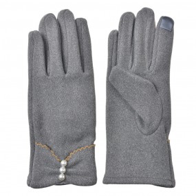 2JZGL0105 Gants d'hiver 9x23 cm Gris Polyester