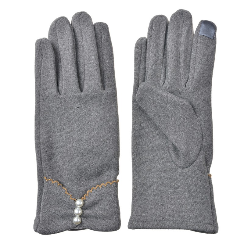 JZGL0105 Gants d'hiver 9x23 cm Gris Polyester