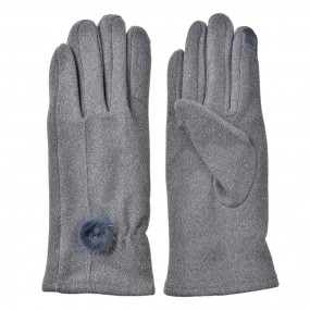 2JZGL0107 Gants d'hiver 9x23 cm Gris Polyester