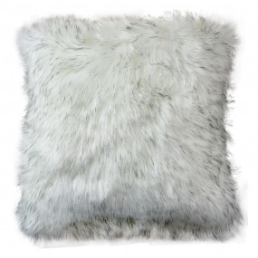 2KT021.350 Housse de coussin 45x45 cm Blanc Gris Synthétique Carré