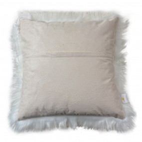 2KT021.350 Housse de coussin 45x45 cm Blanc Gris Synthétique Carré