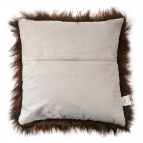 2KT021.351 Cushion Cover 45x45 cm Brown Synthetic Square