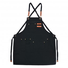 2KT041.040DBL Grembiule da cucina 75x66 cm Nero Poliestere