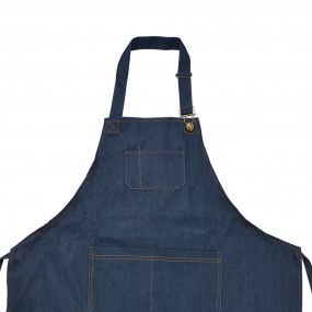 2KT041.041 Grembiule da cucina 77x68 cm Blu Poliestere